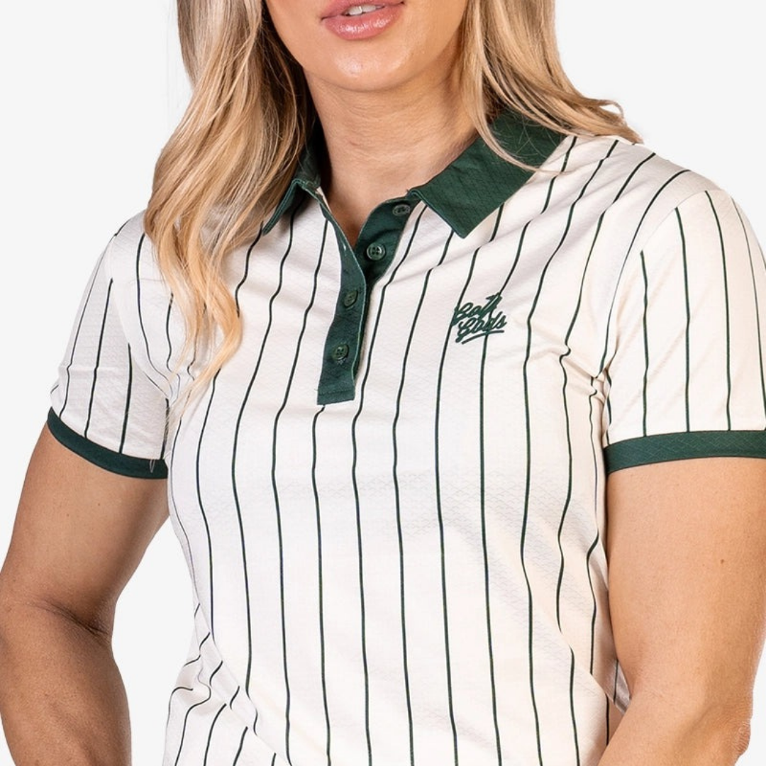 GOLF GODS - GOLF GODS Women's Bullpen Green Cool Tech Performance Golf Polo - The Agora Bangkok